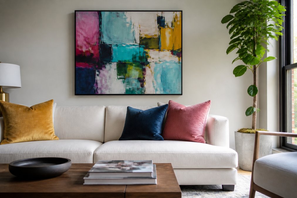 Abstract Paintings for Living Room Decor: 8 Top Styles
