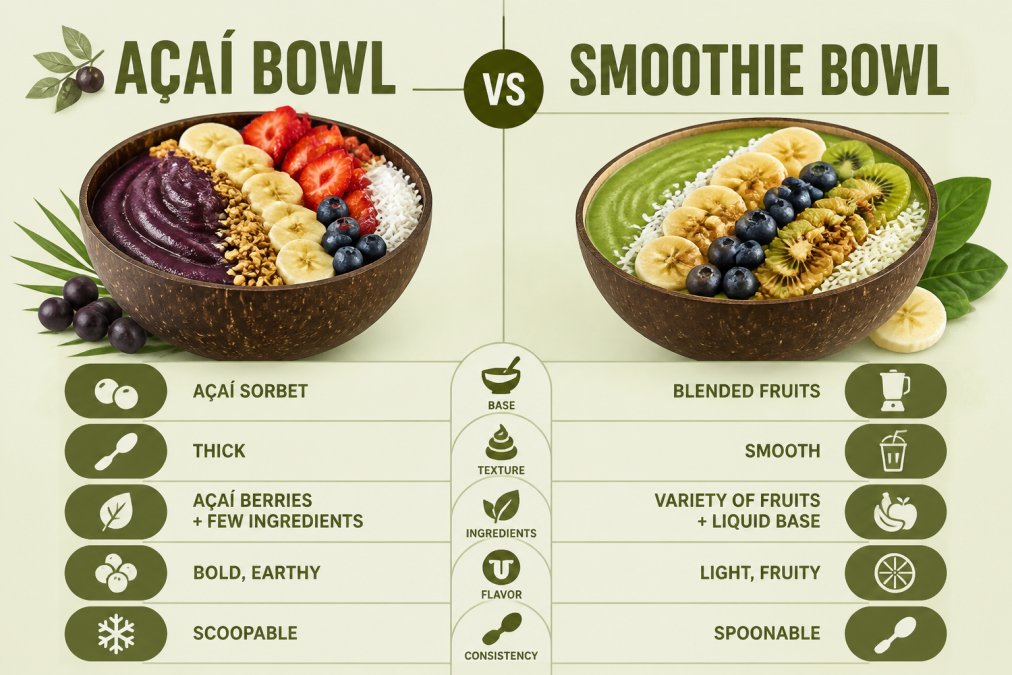 Açaí Bowl vs Smoothie Bowl: Key Differences