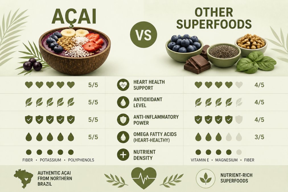 Açai vs Other Superfoods for Heart Health