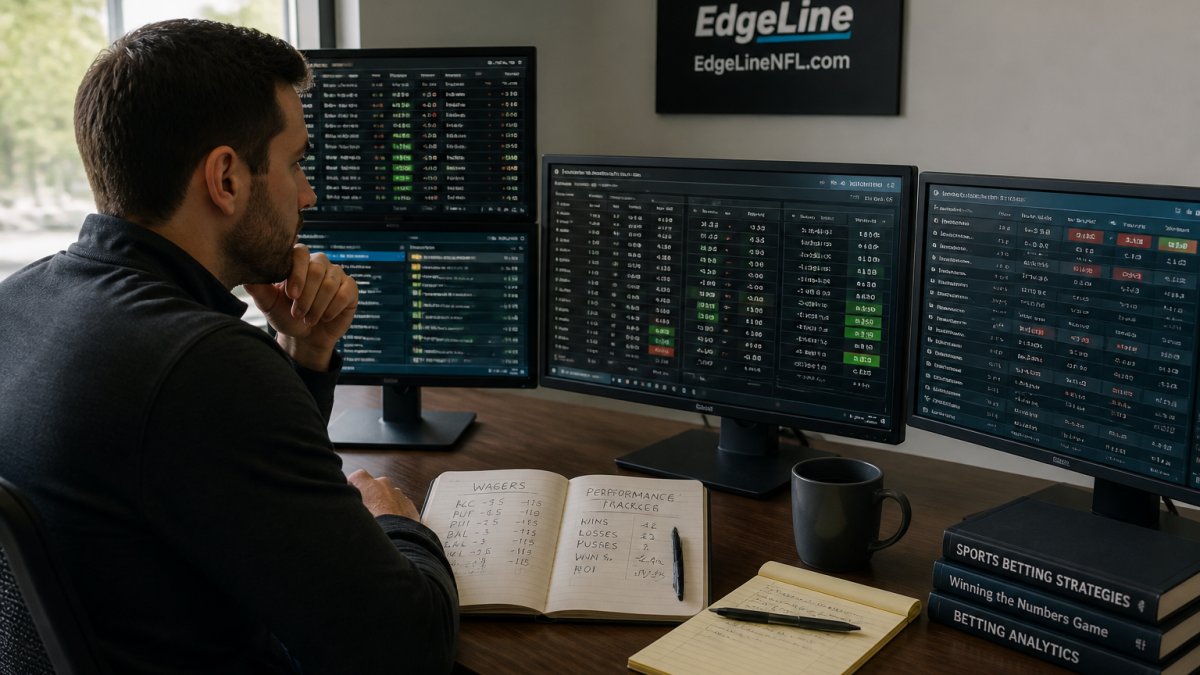 Professional bettor analyzing live sportsbook data on multiple screens to find an action network alternative