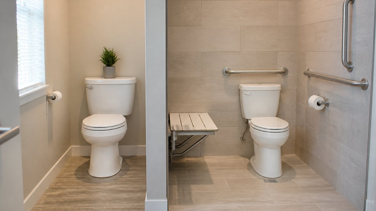ADA Bathroom Requirements vs Residential Standards