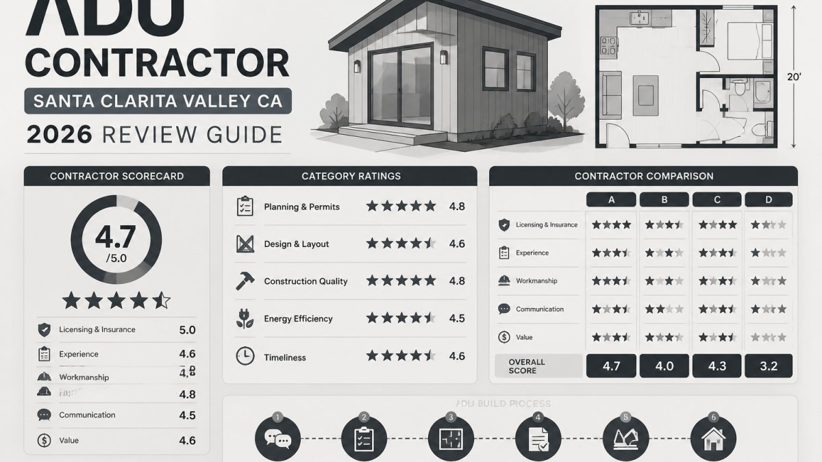 ADU Contractor Santa Clarita Valley CA: 2026 Review Guide