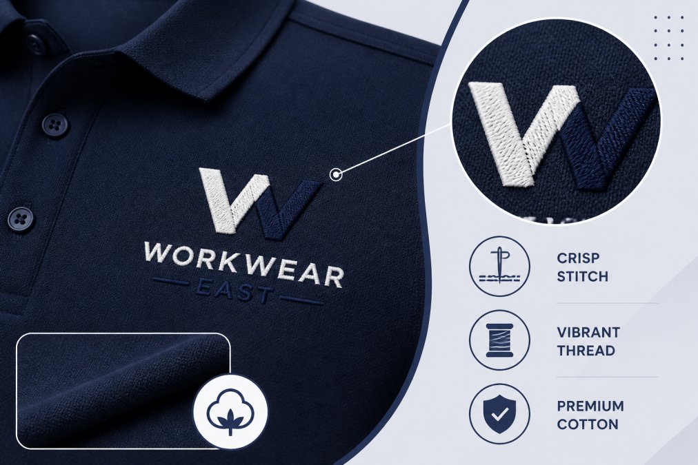 Step-by-step visual guide for affordable custom embroidery for uniforms