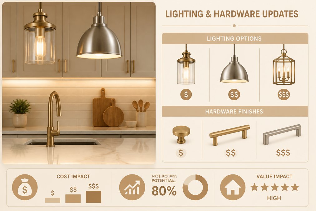 Professional illustration showing kitchen renovation tips