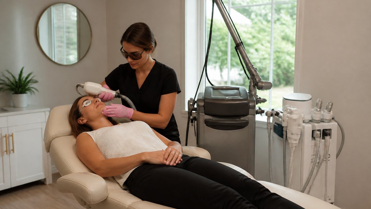 Professional demonstrating affordable laser platforms for small clinics technique in modern clinical setting with natural lighting