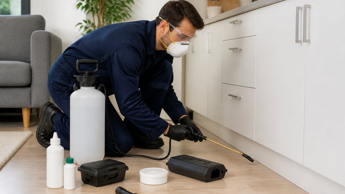 Professional demonstrating affordable pest control for small apartments technique in modern clinical setting with natural lighting