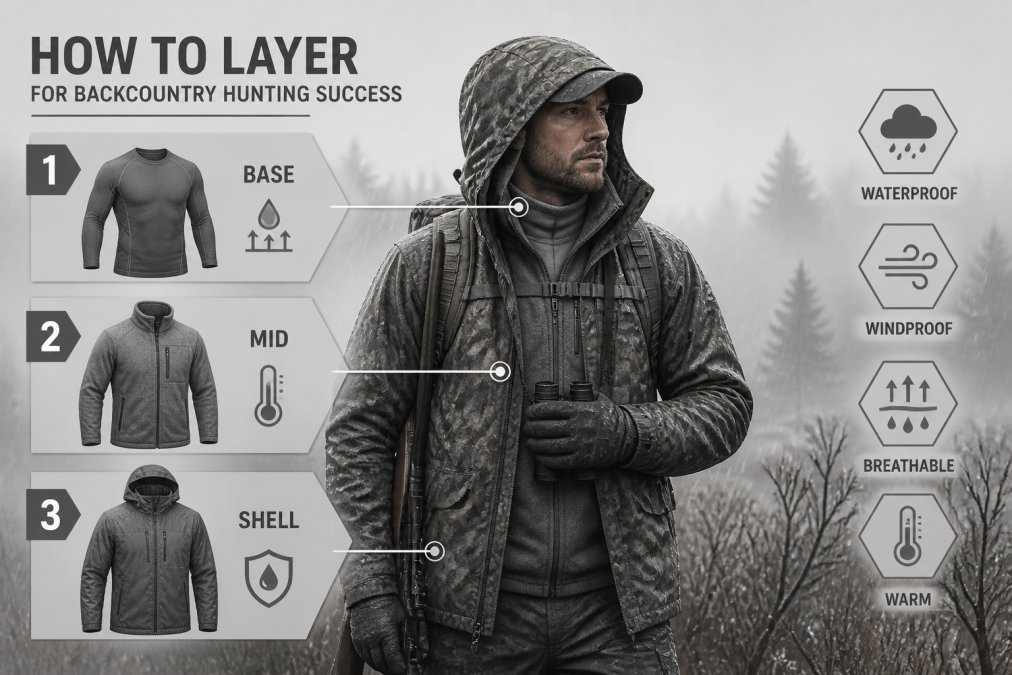 Step-by-step visual guide for affordable waterproof gear for multi-day hunting trips