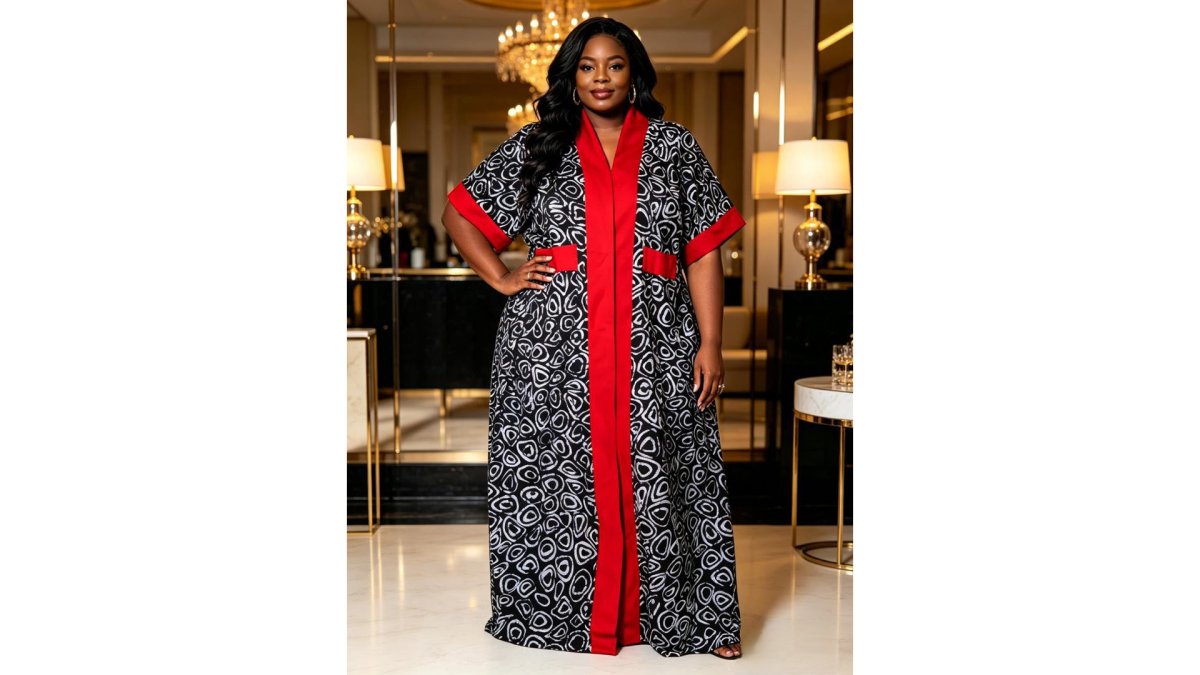 African Luxe Ankara & Aso Oke panel Maxi Dress