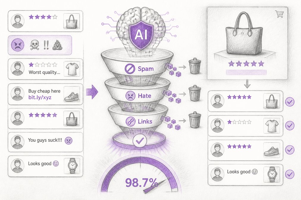 AI Comment Moderation for E-commerce Product Reviews