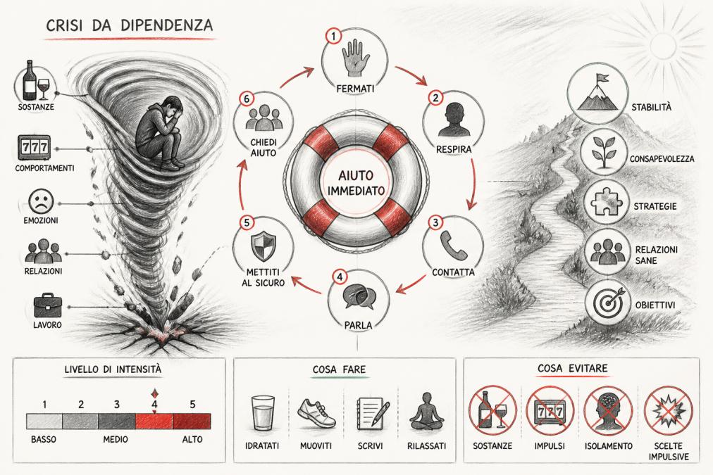 Aiuto immediato per crisi da dipendenza: cosa fare