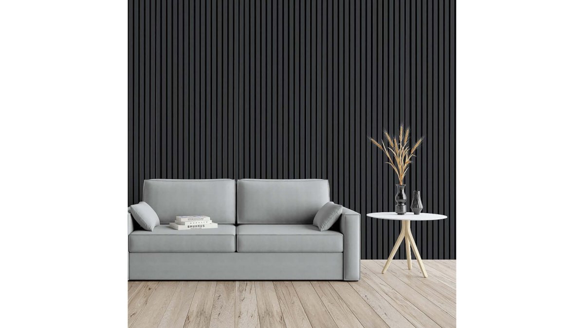 Akoestisch Wandpaneel Zwart Eiken - 260x60cm