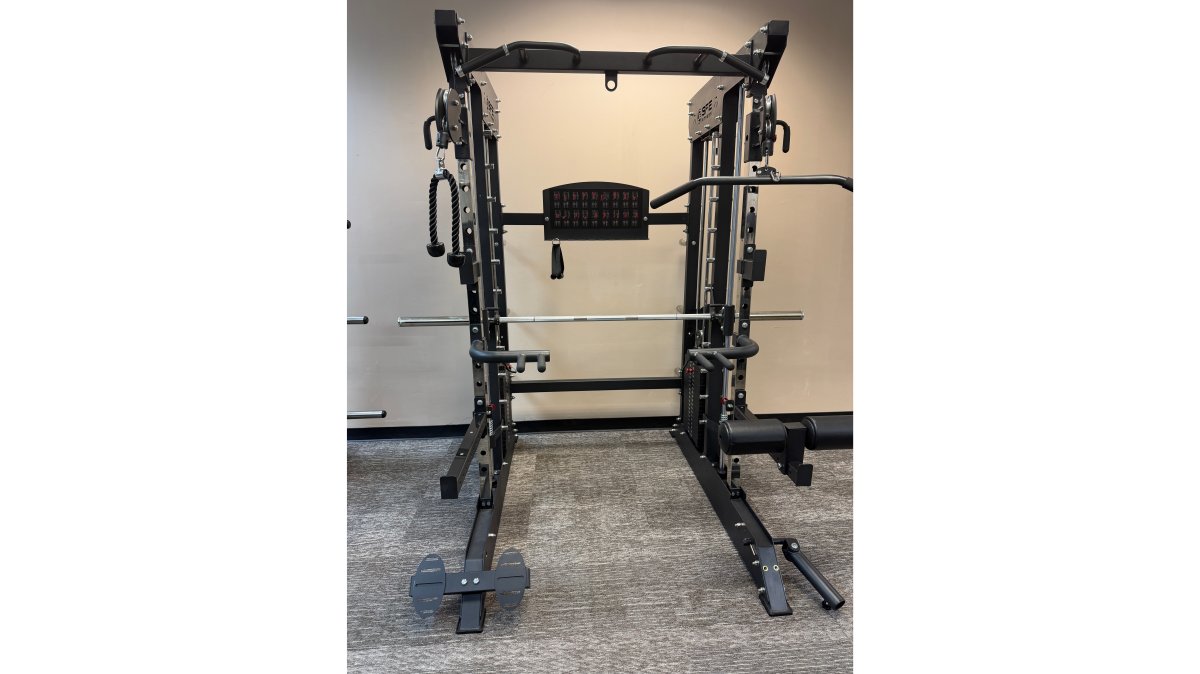 All-in-One Home Gym, Power Rack w/ Smith Machine & Functional Trainer w/ 2x - 220lb weight stacks (New)
