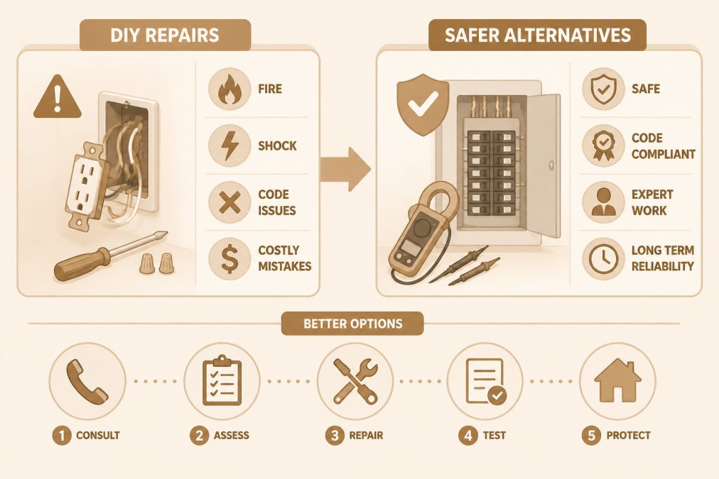 Alternatives to DIY Electrical Repairs for Safety