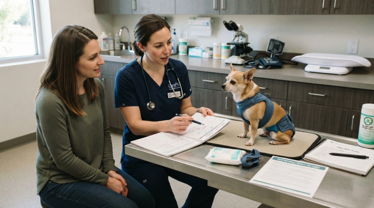 Professional illustration showing Small for alternatives to early spaying for small dog breeds