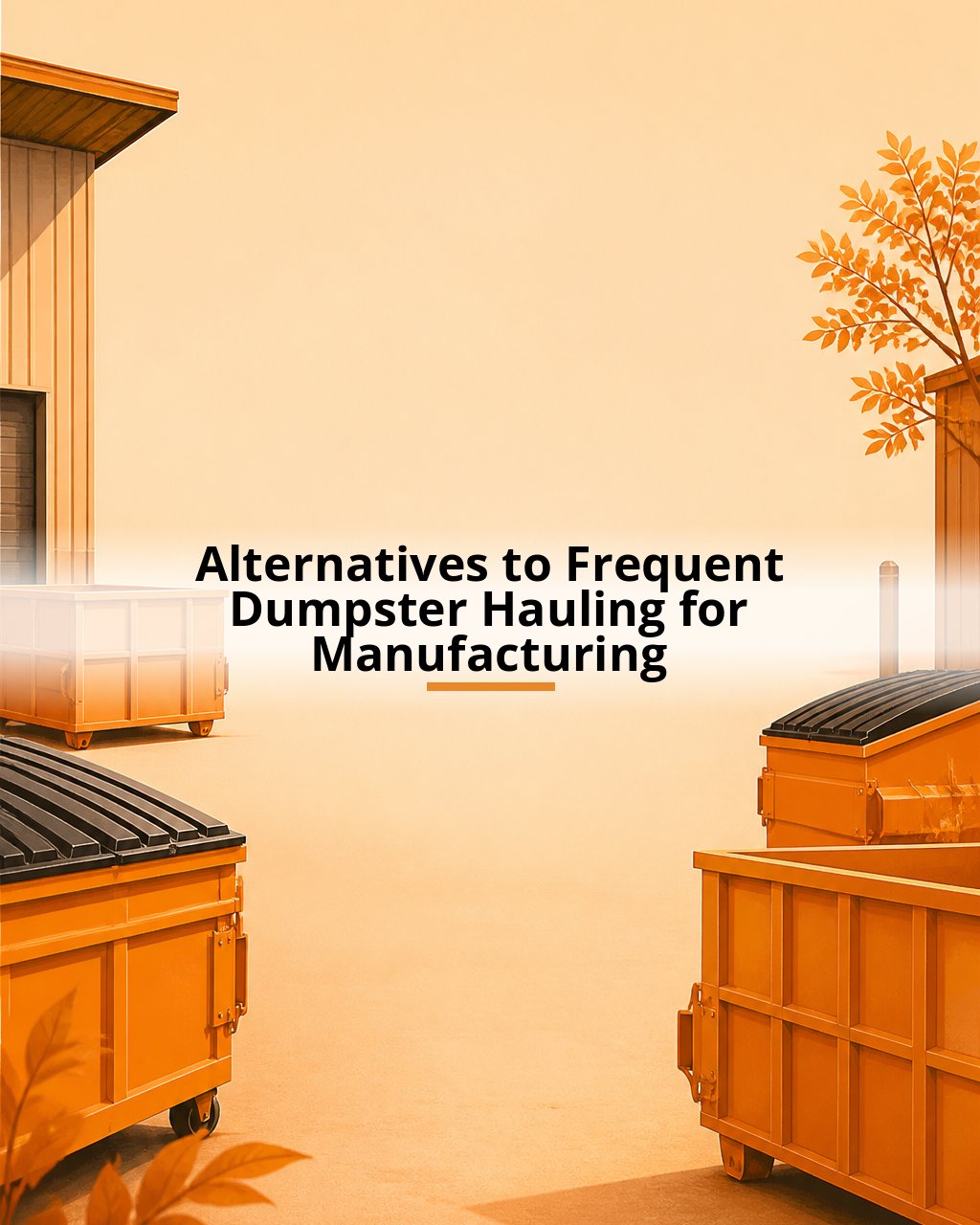 Alternatives to Frequent Dumpster Hauling for Manufacturing