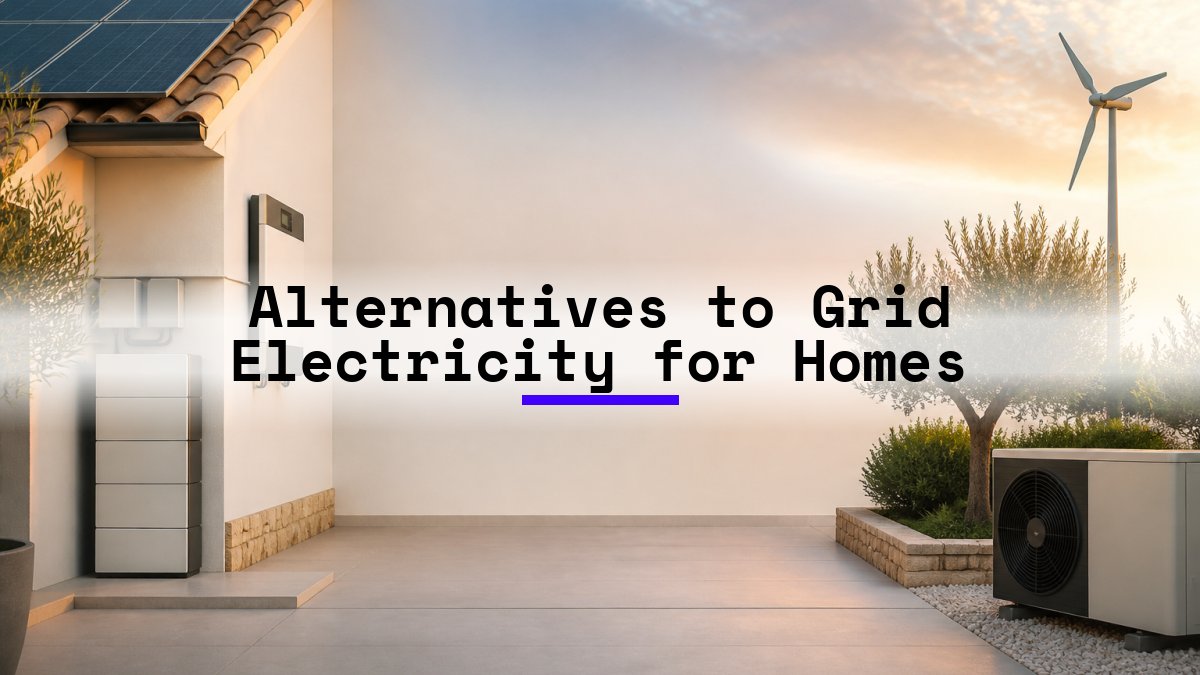Alternatives to Grid Electricity for Homes