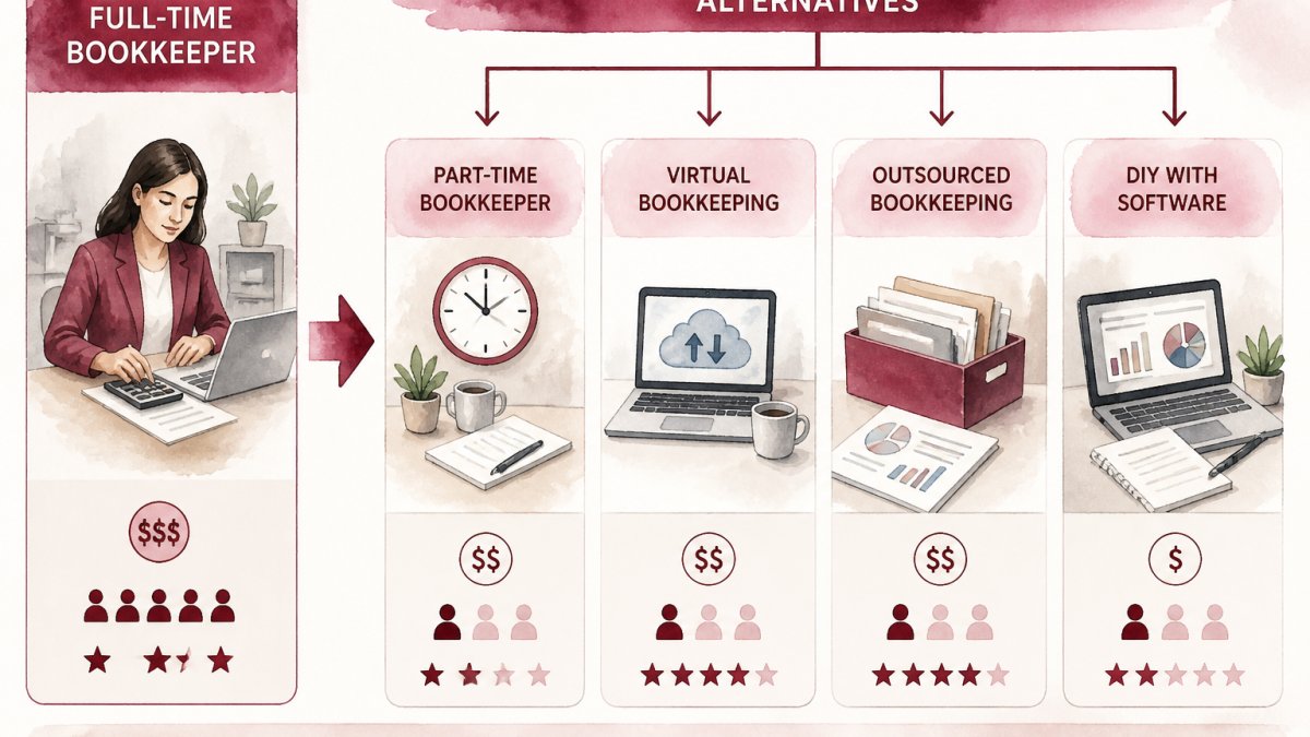 Alternatives to Hiring a Full-Time Bookkeeper for Small Business