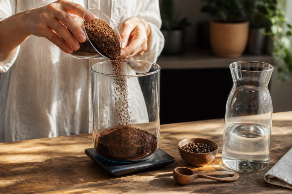 Step-by-step visual guide for Hands for alternatives to Toddy cold brew