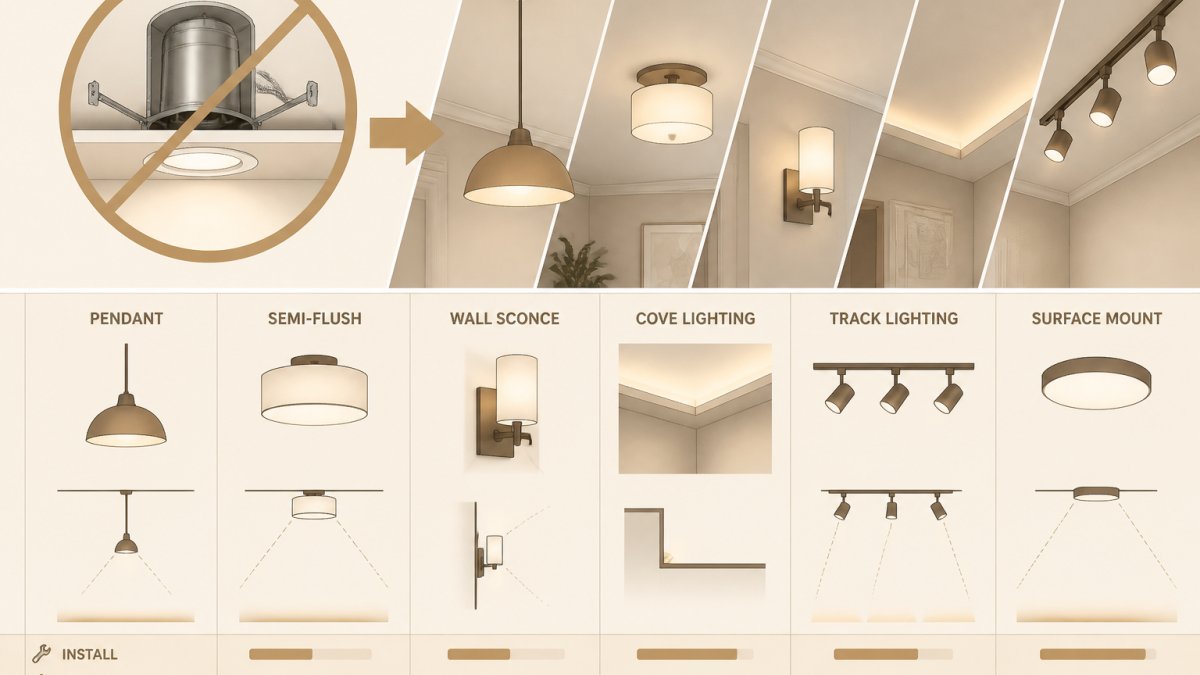 Alternatives to Traditional Recessed Lighting