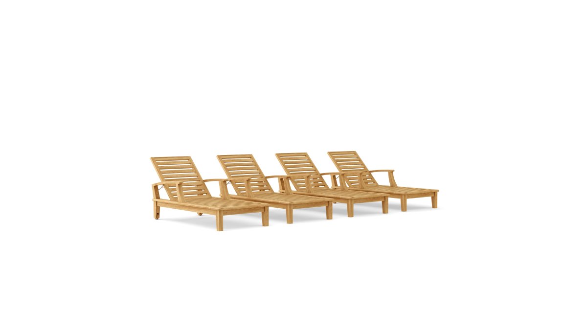Anderson Teak 4-Piece Brianna Sun Lounger Set