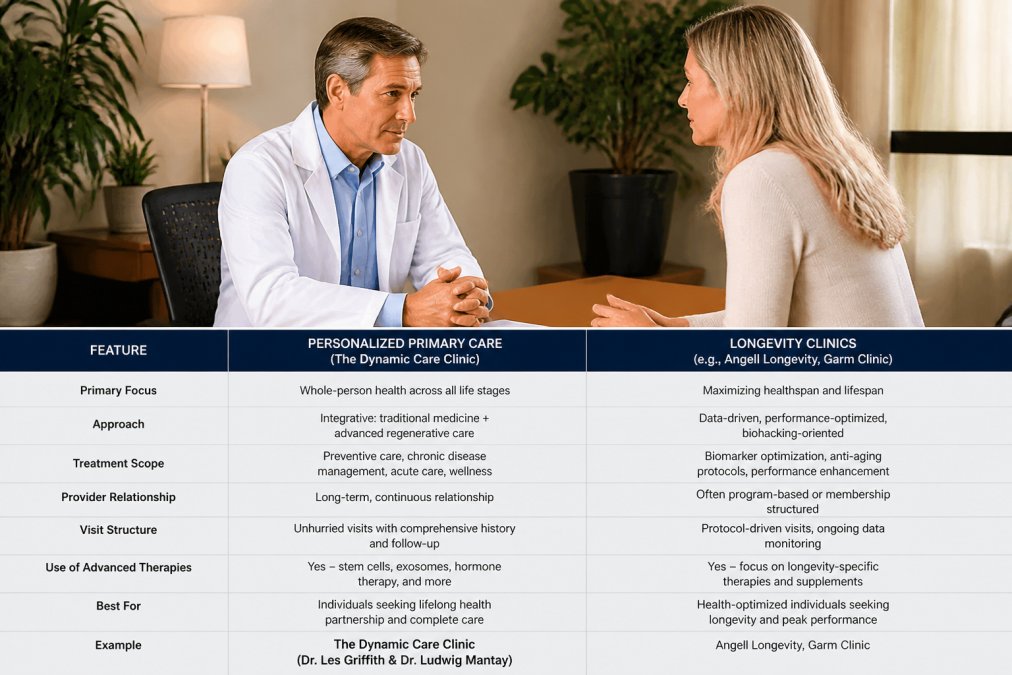 Side-by-side comparison of angell longevity vs garm clinic