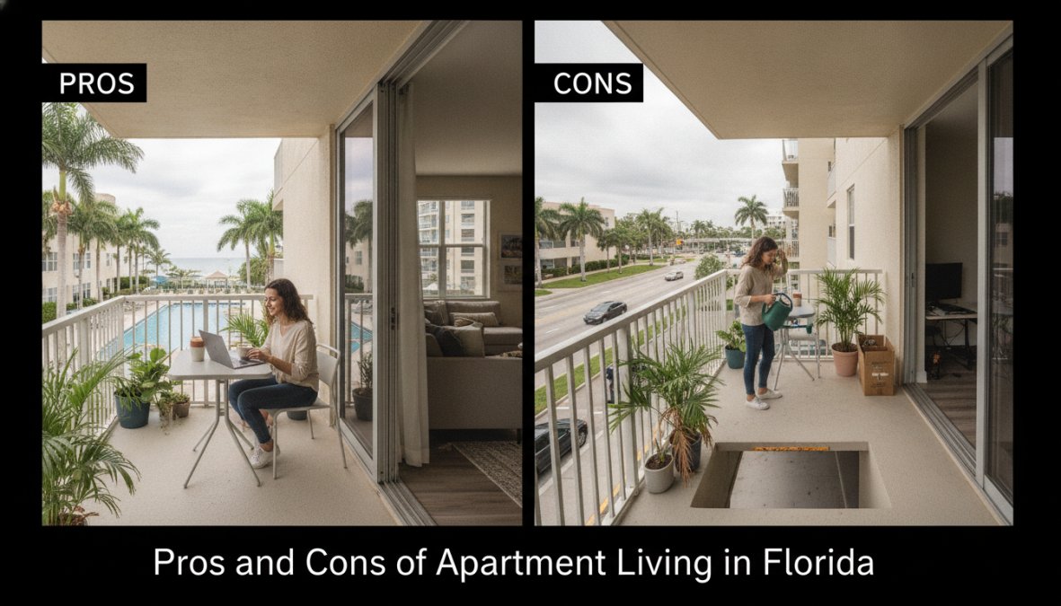 Bright, modern garden-style apartment community in [Boca Raton](/how-much-does-it-cost-to-rent-in-boca-raton/), Florida, with a resort-style pool surrounded by lush tropical landscaping on a sunny afternoon, residents relaxing on lounge chairs near the water's edge