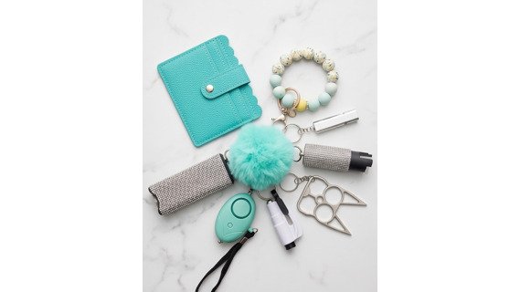 Aqua Defense Safety Keychain Set with Wallet