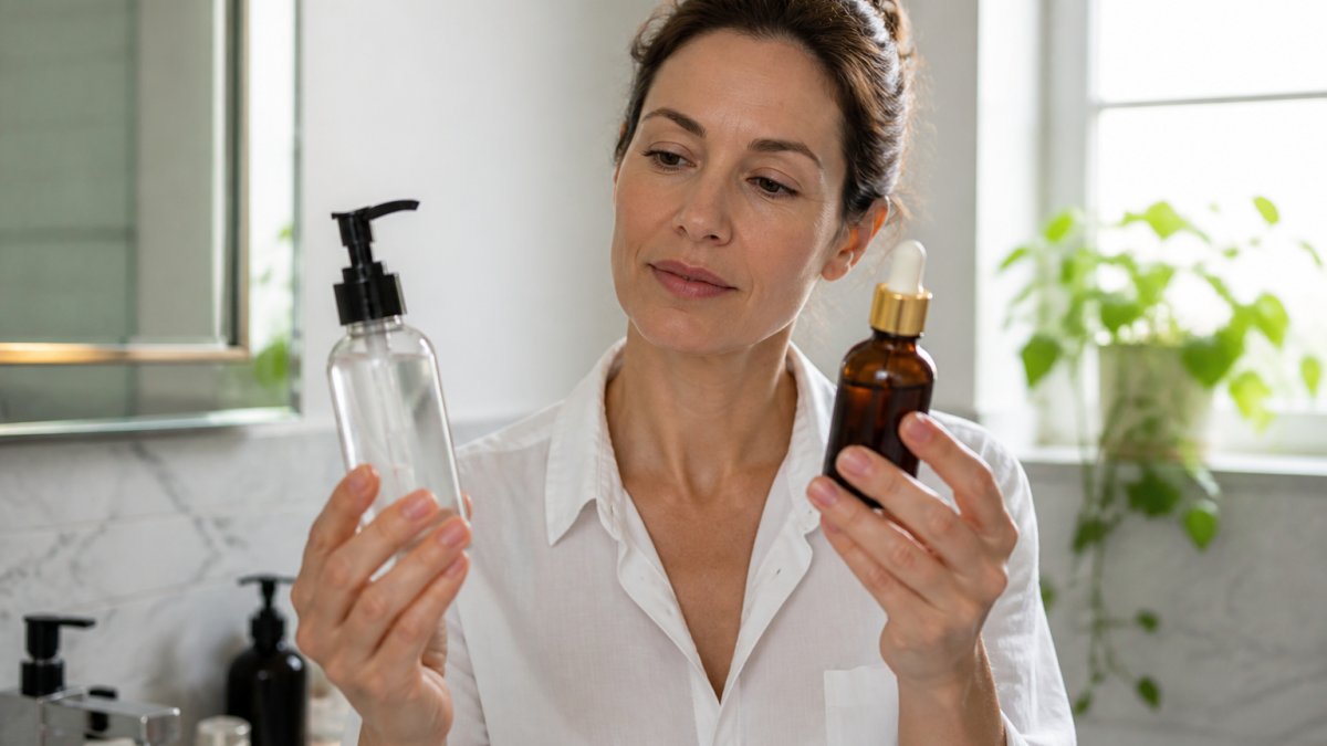Infographic comparing the ingredient quality and pricing tiers of affordable versus premium skincare products