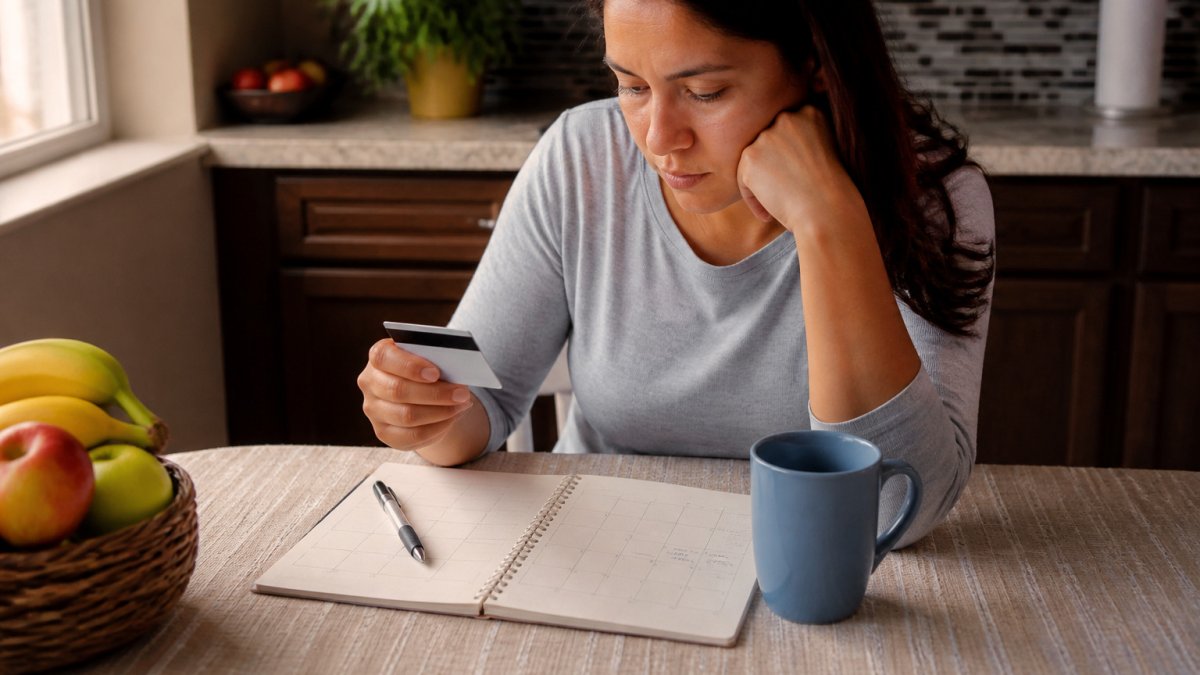 Flowchart illustrating how to monitor calling cards balance and expiration dates using a phone and calendar tracker