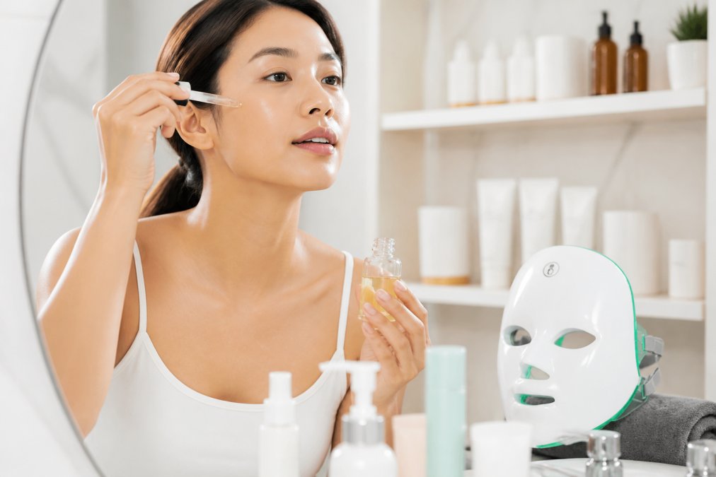 Step-by-step visual guide for Woman for expensive skincare products