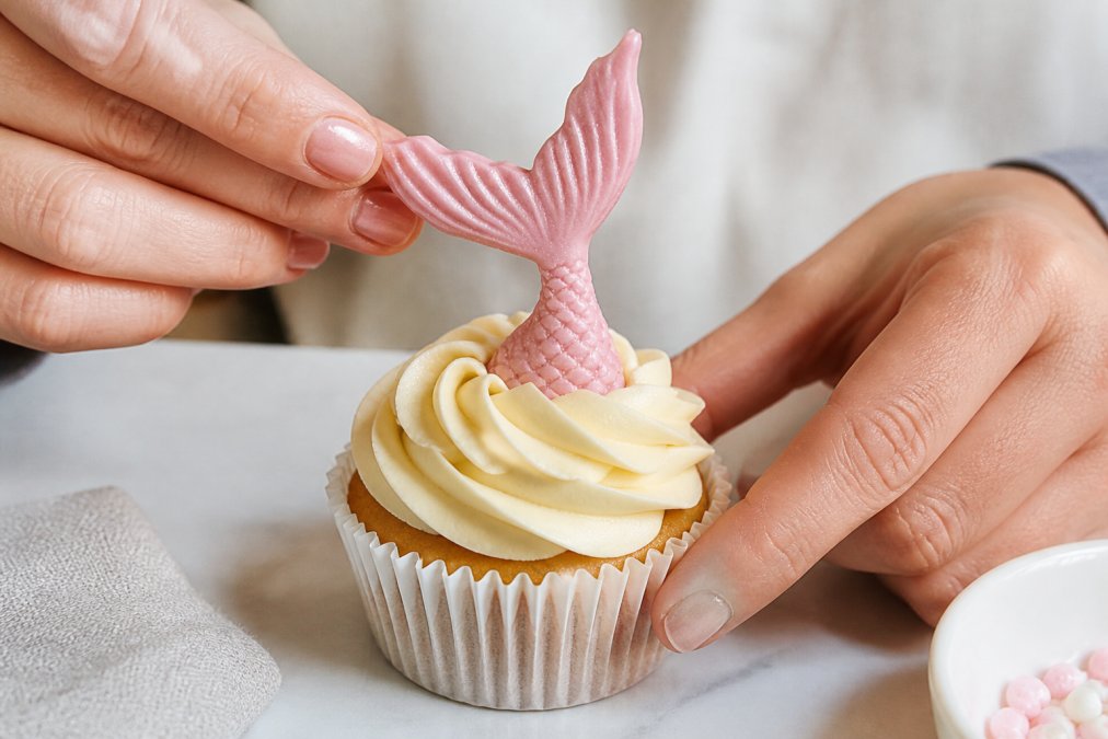 Step-by-step visual guide for handmade edible decorations