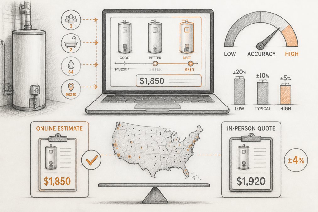 Are Online Water Heater Estimates Accurate?