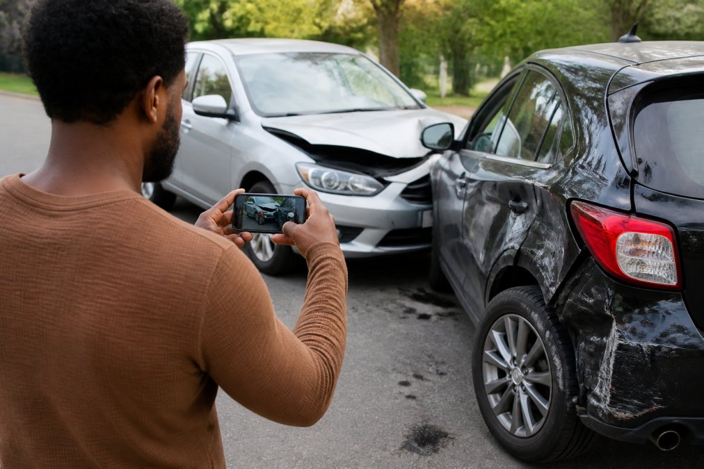 Professional illustration showing Driver for Are you liable if someone crashes your car?