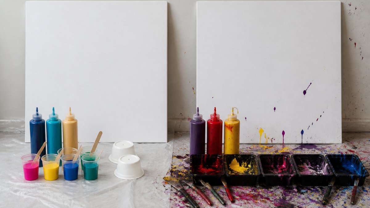 Art Adventure vs Action Painting: Vergleich