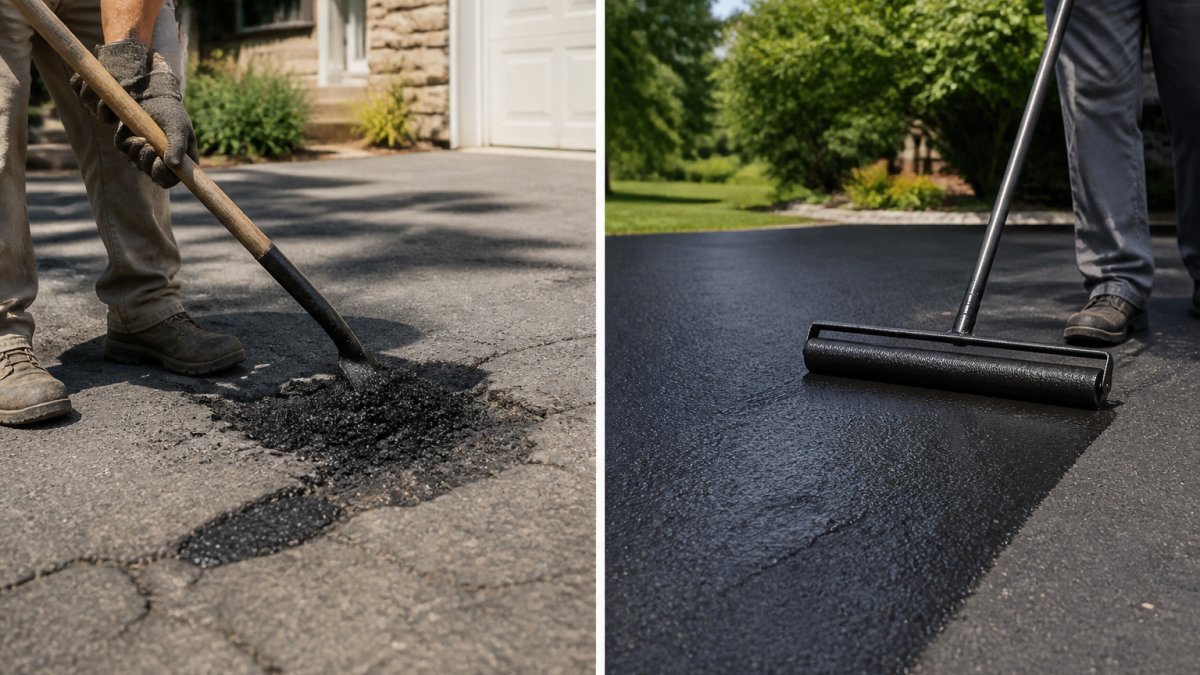 Asphalt Sealcoating vs Patching: How to Choose