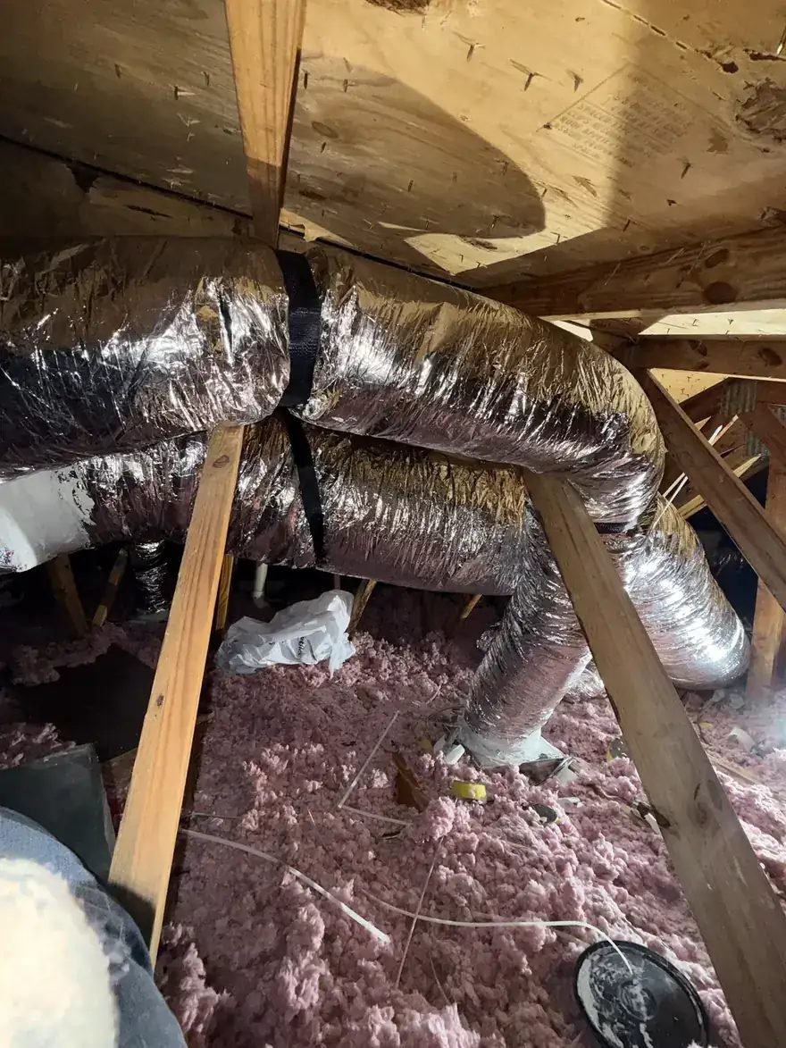 Attic Ductwork Flex Duct