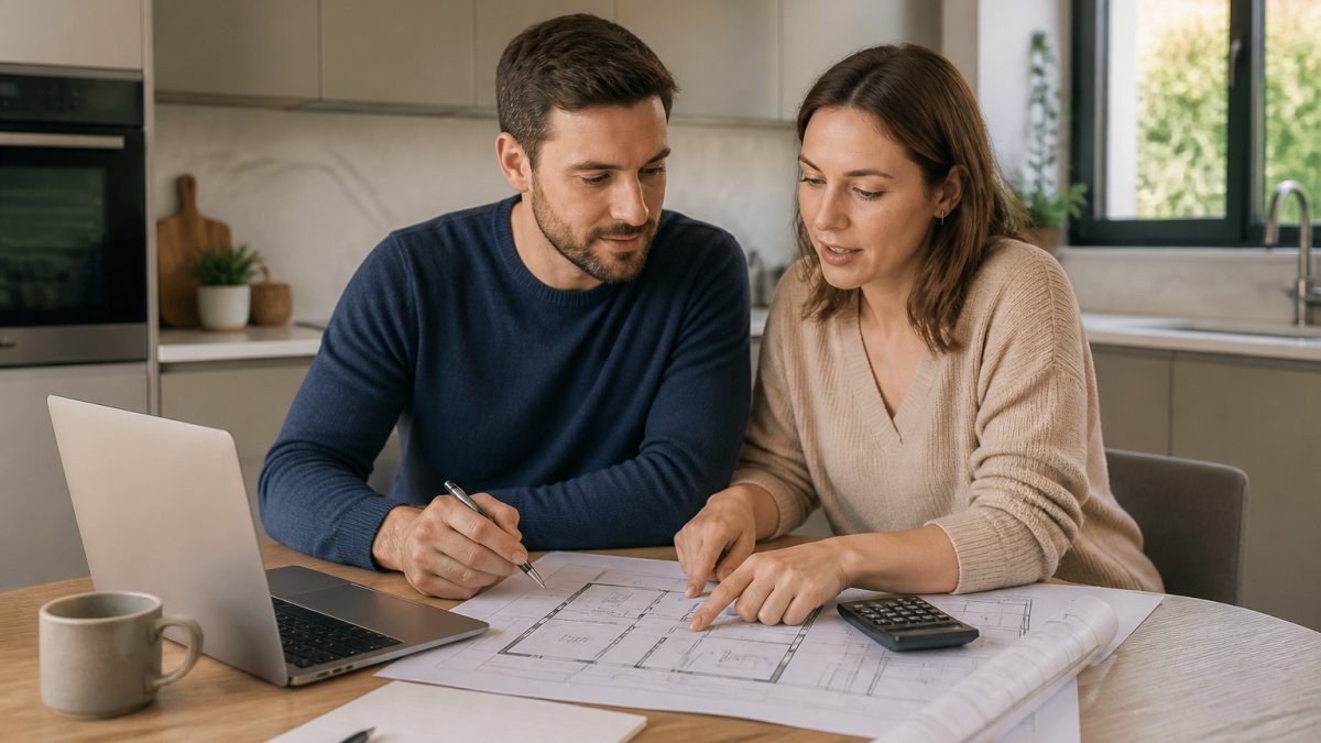Infographie illustrant les étapes clés d'un investissement locatif dans un appartement sur plan.