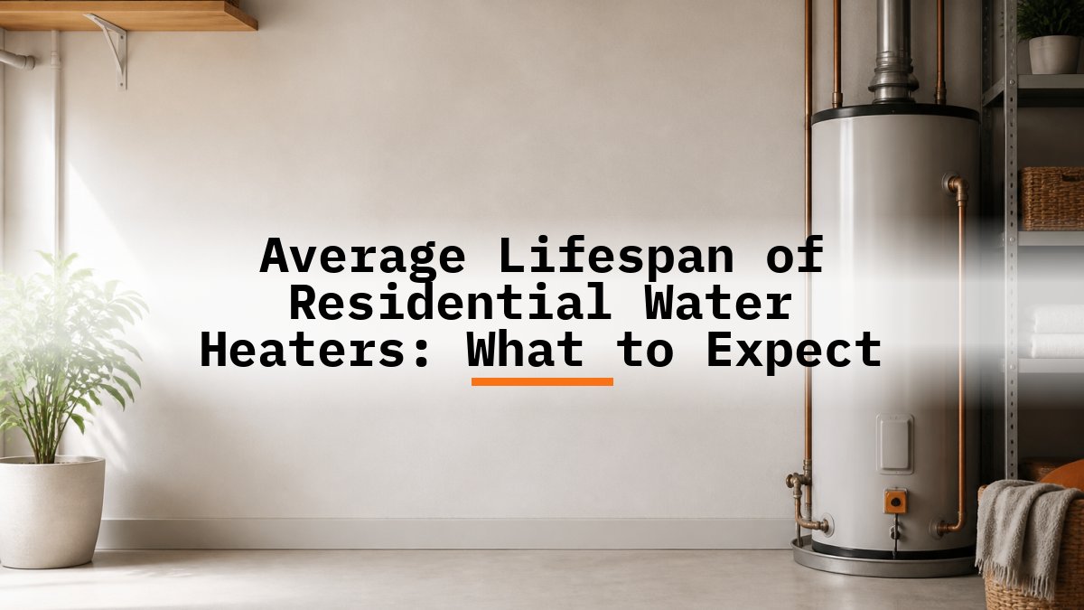 Average Lifespan of Residential Water Heaters: What to Expect