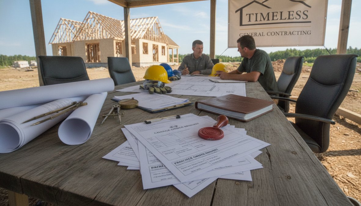 Professional illustration showing Construction for scope creep tips