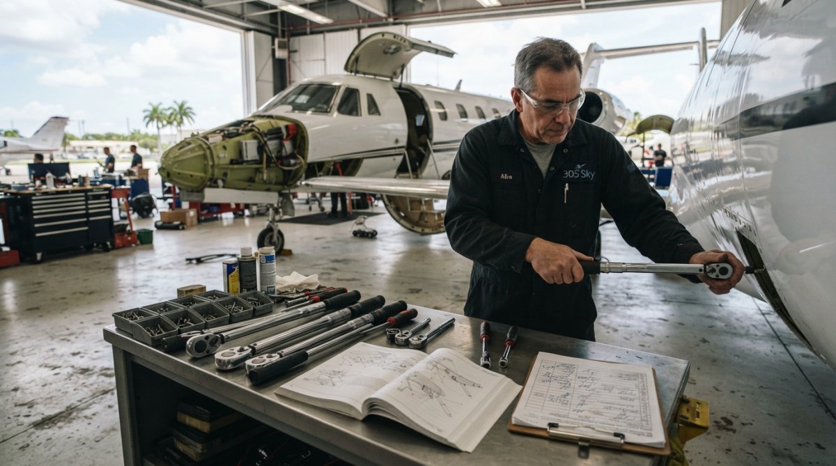Process diagram showing steps for Aircraft for avoiding hidden costs in aircraft maintenance