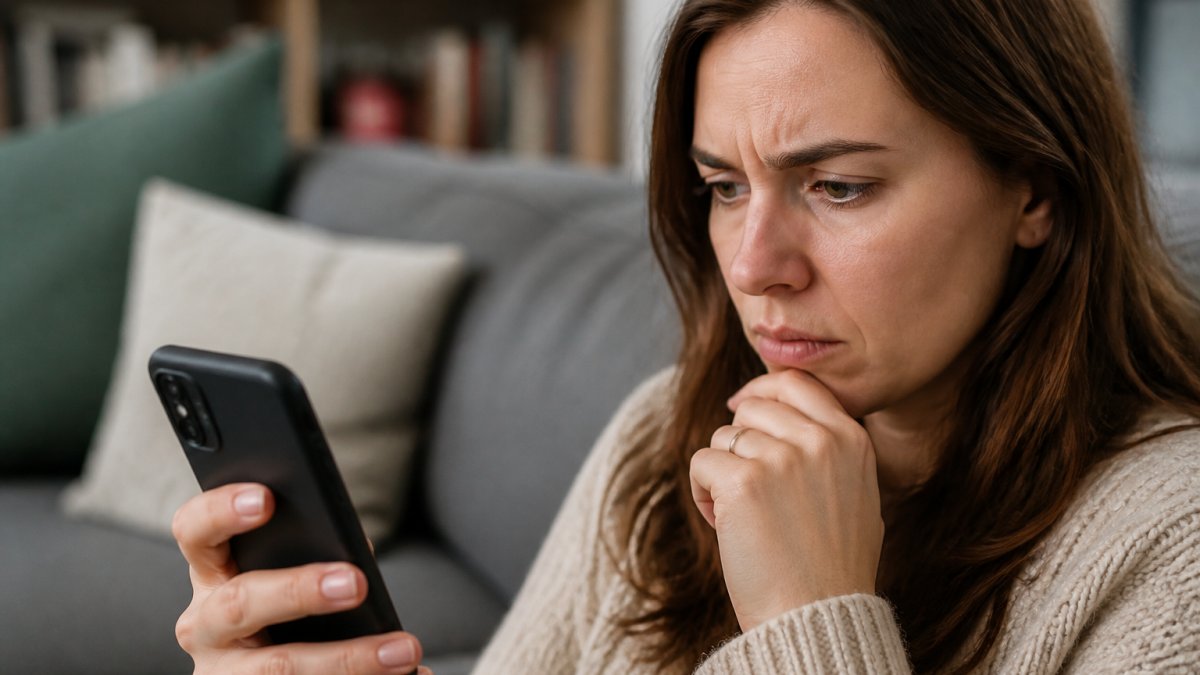 Infographic showing red warning signs in suspicious messages for avoiding non-paying buyers online.