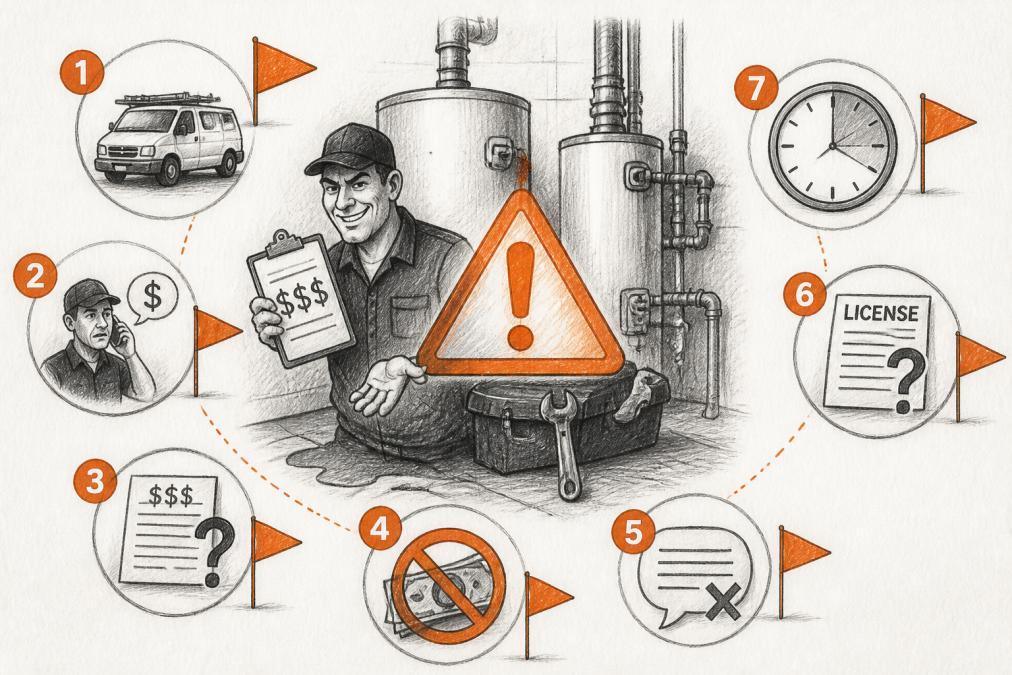 Avoiding Plumber Scams During Emergencies: 7 Red Flags