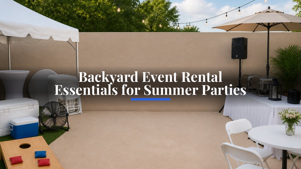 Backyard Event Rental Essentials for Summer Parties