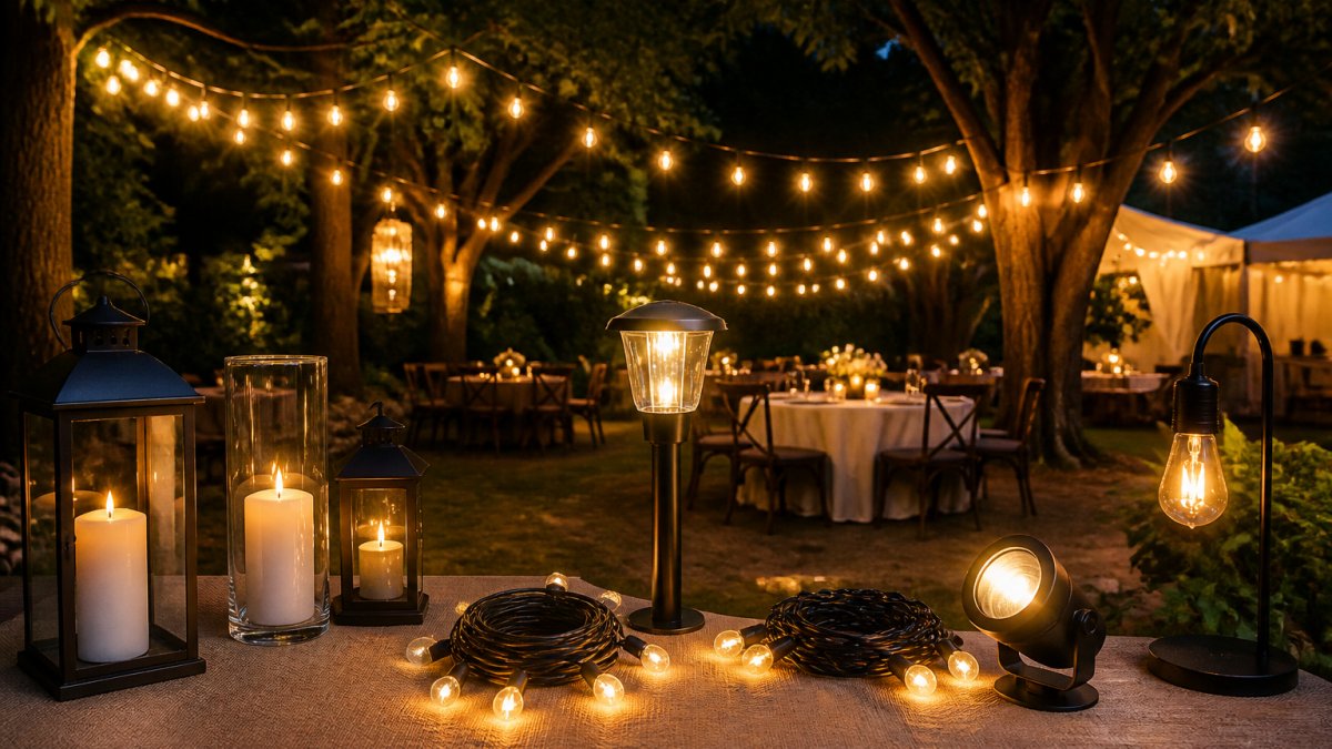 Backyard Party Lighting Ideas for Weddings