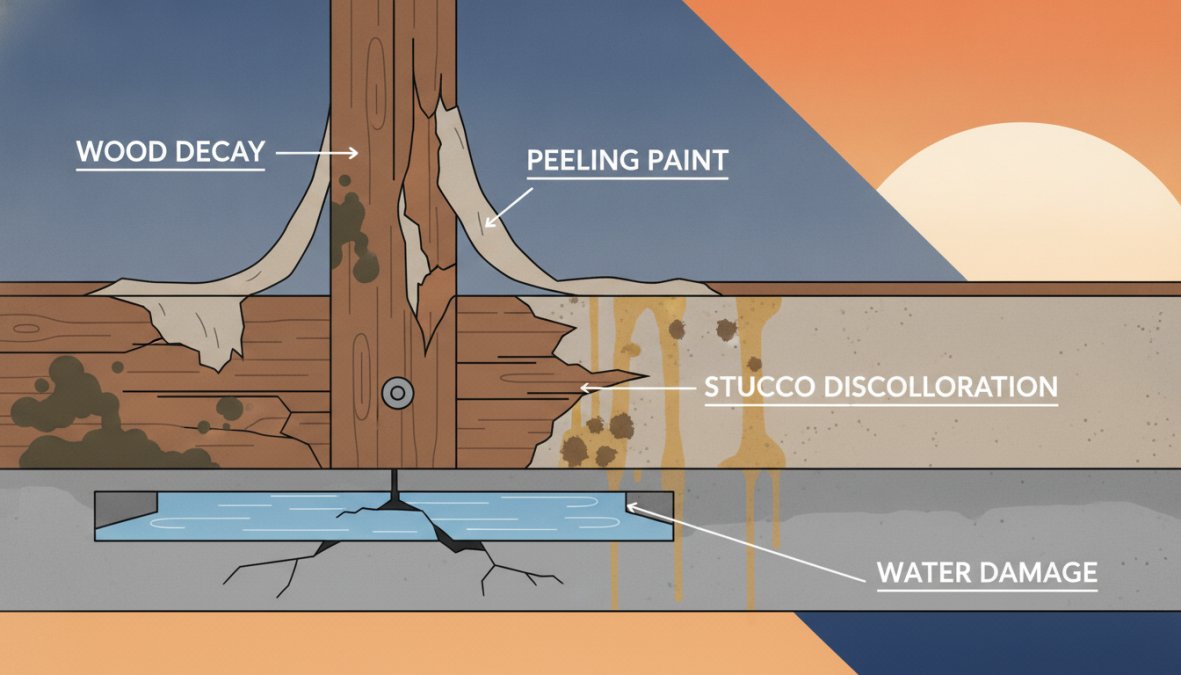 Professional illustration showing balcony repair cost estimation guide