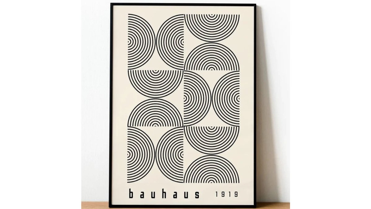Bauhaus Cotton Canvas Exhibition Print Wall Art