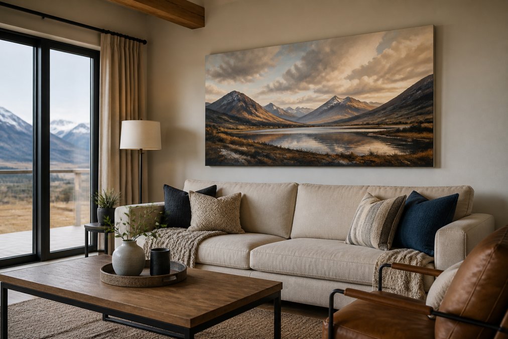 Step-by-step visual guide for Modern, Highland for buying art from highlands
