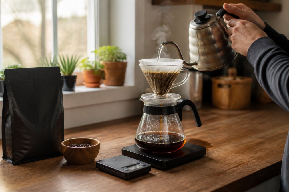 Step-by-step visual guide for Hands for benefits of single origin coffee beans
