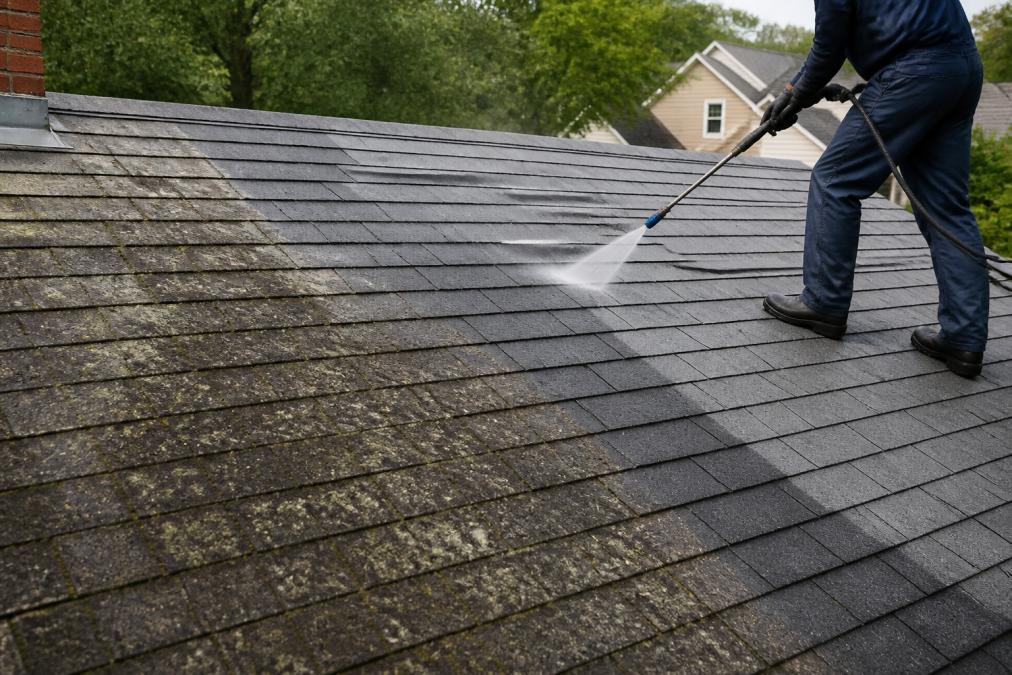 Benefits of Soft Washing for Residential Roofs