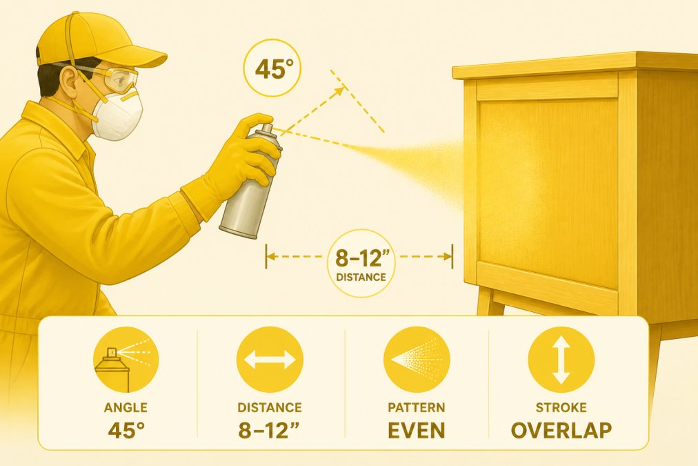 Professional illustration showing Professional, Soca Services for spray painting furniture